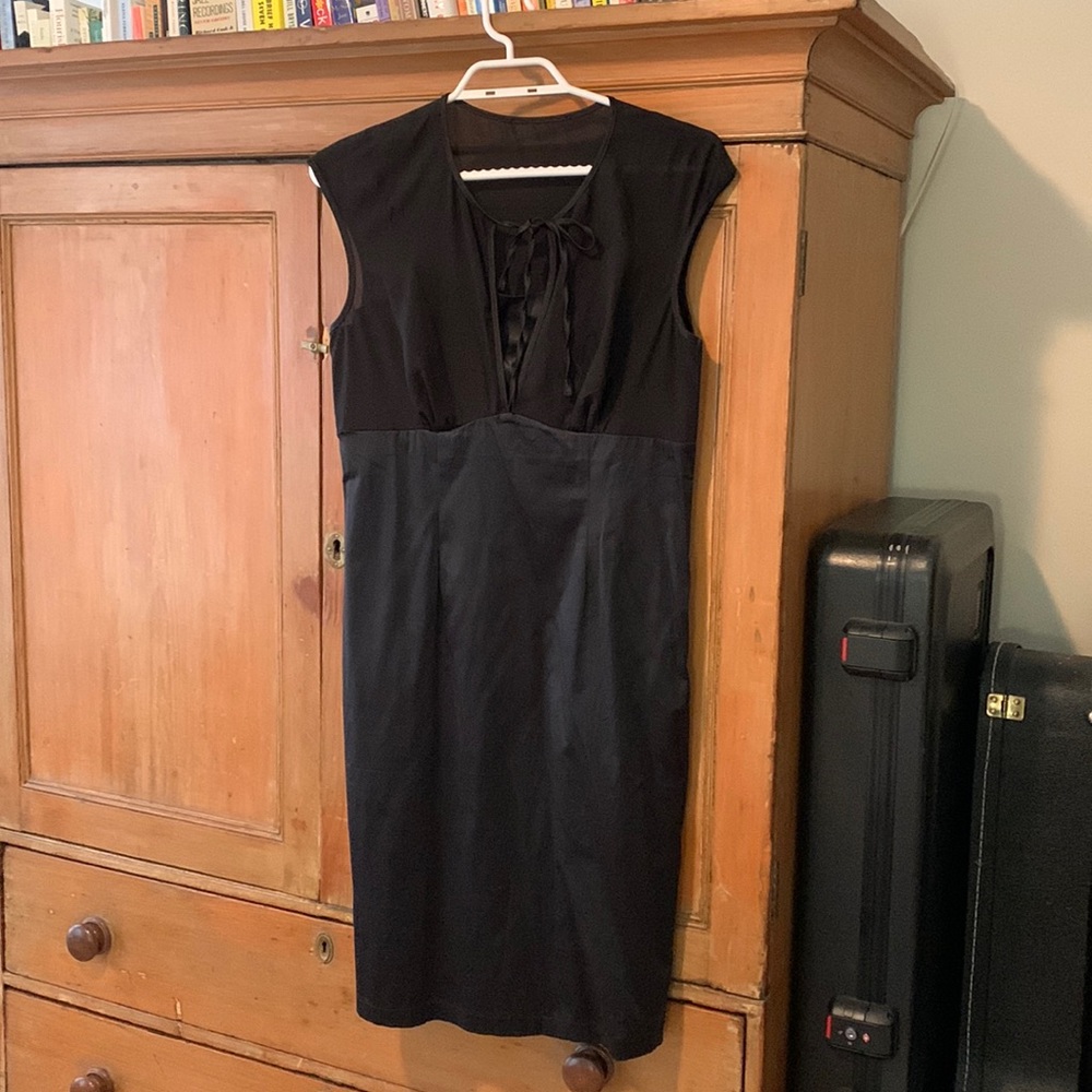 NWT MIDI black cocktail dress